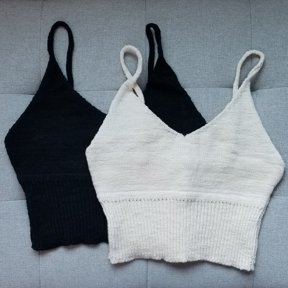 Knitted Crop Top Set
